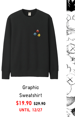 GRAPHIC SWEATSHIRT $19.90