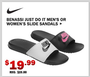 Nike Benassi Just Do It Men's or Women's Slide Sandals