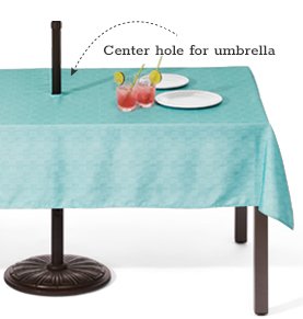 center hole for umbrella