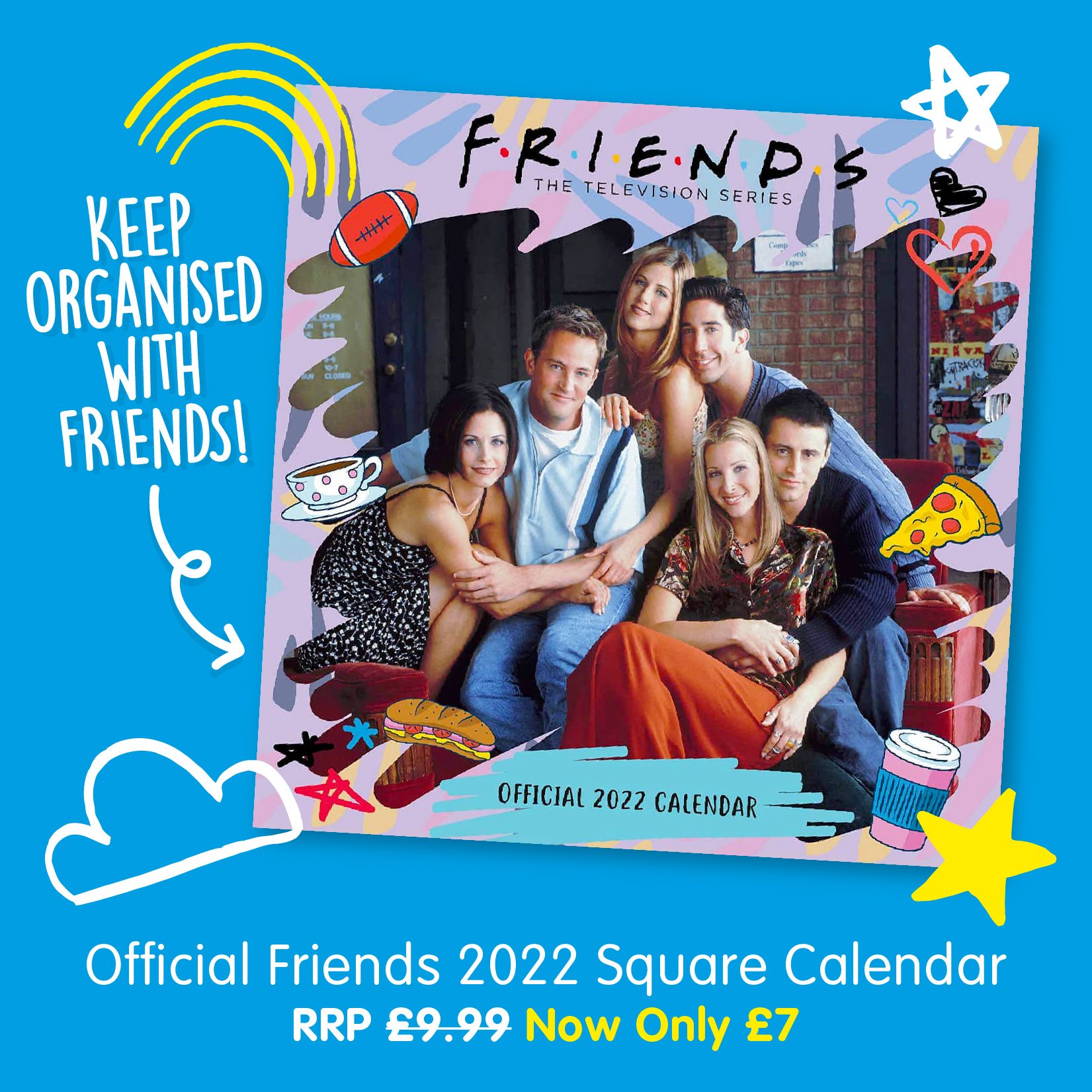 Official Friends 2022 Square Calendar