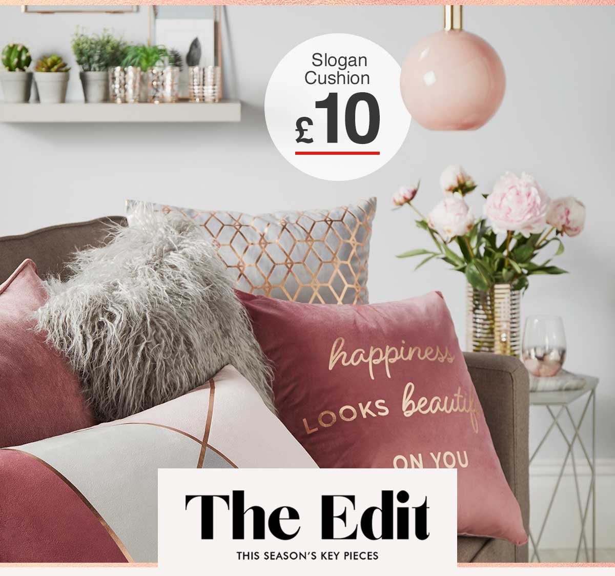 pink throw matalan