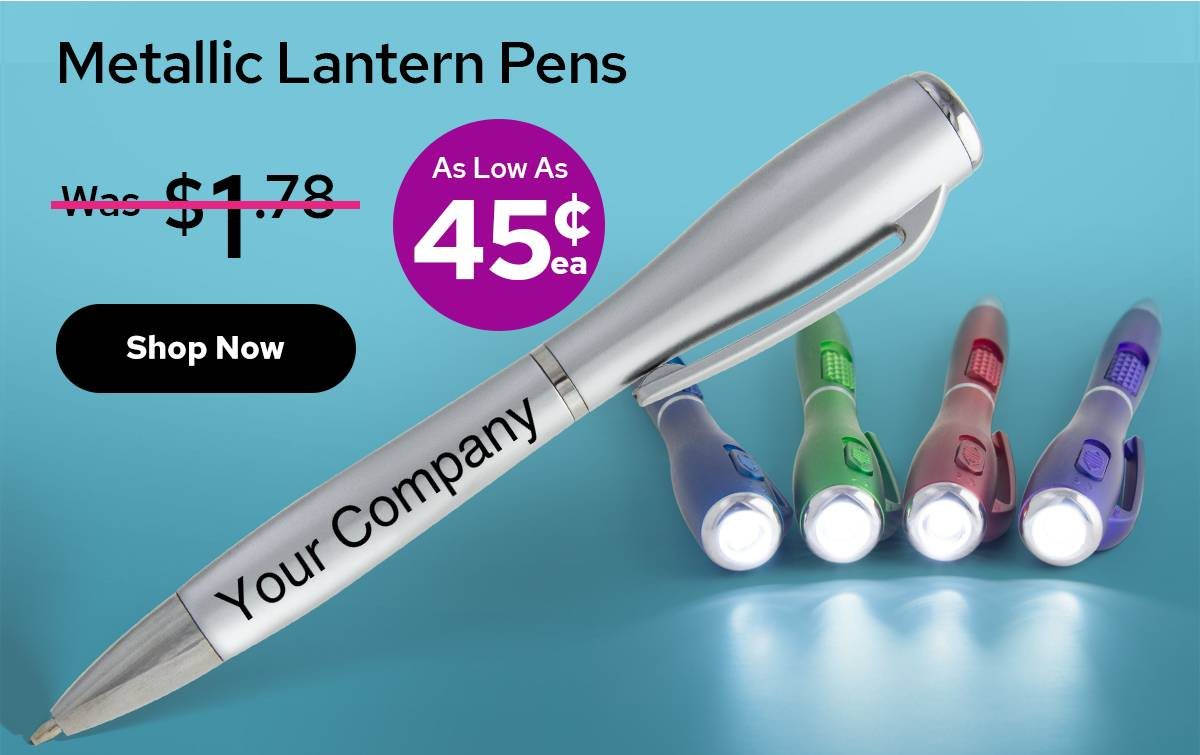Metallic Lantern Pens for as low as 45¢ each!
