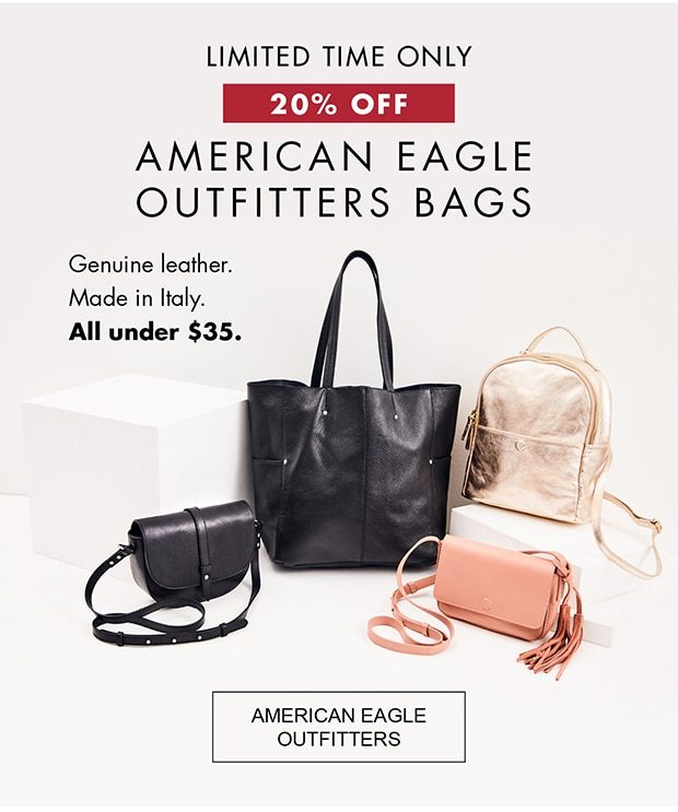 LIMITED TIME ONLY | 20% OFF | AMERICAN EAGLE OUTFITTERS BAGS