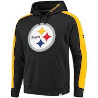NFL Pro Line by Fanatics Branded Pittsburgh Steelers Black/Gold Iconic Pullover Hoodie