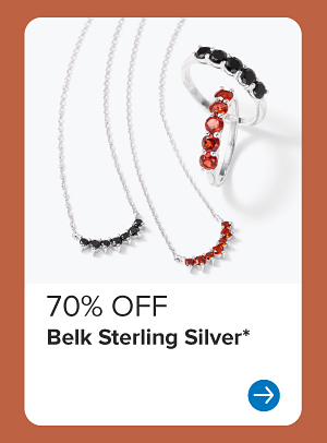 70% off Belk Sterling Silver.