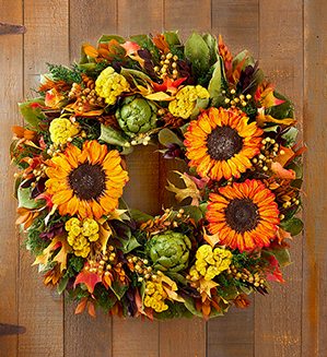 Preserved Golden Sunflower Wreath SHOP NOW