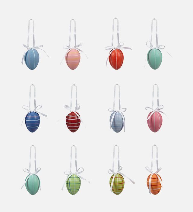 John Lewis & Partners Bright Egg Decorations