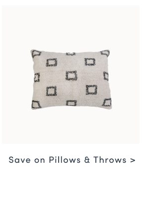 Save on Pillows and Throws