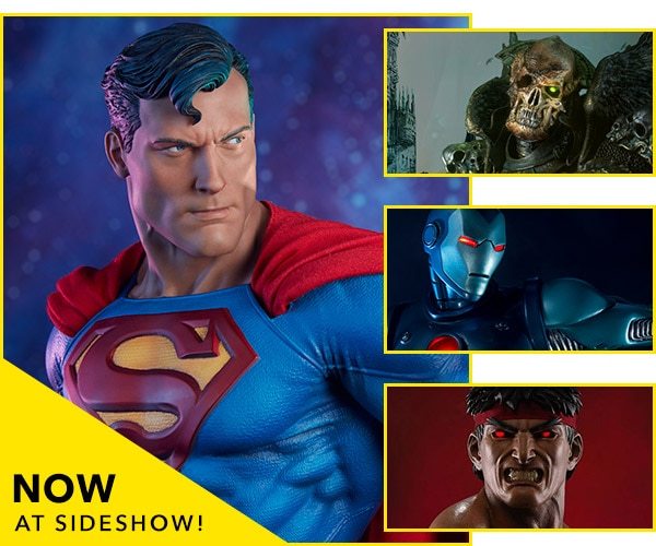 Now Available at Sideshow - Superman, Mortighull, Iron Man, Ryu