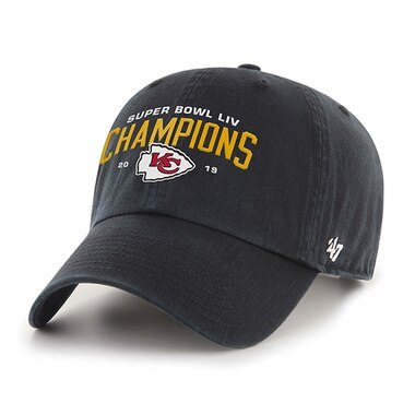 Kansas City Chiefs '47 Super Bowl LIV Champions Clean Up Adjustable Hat - Black