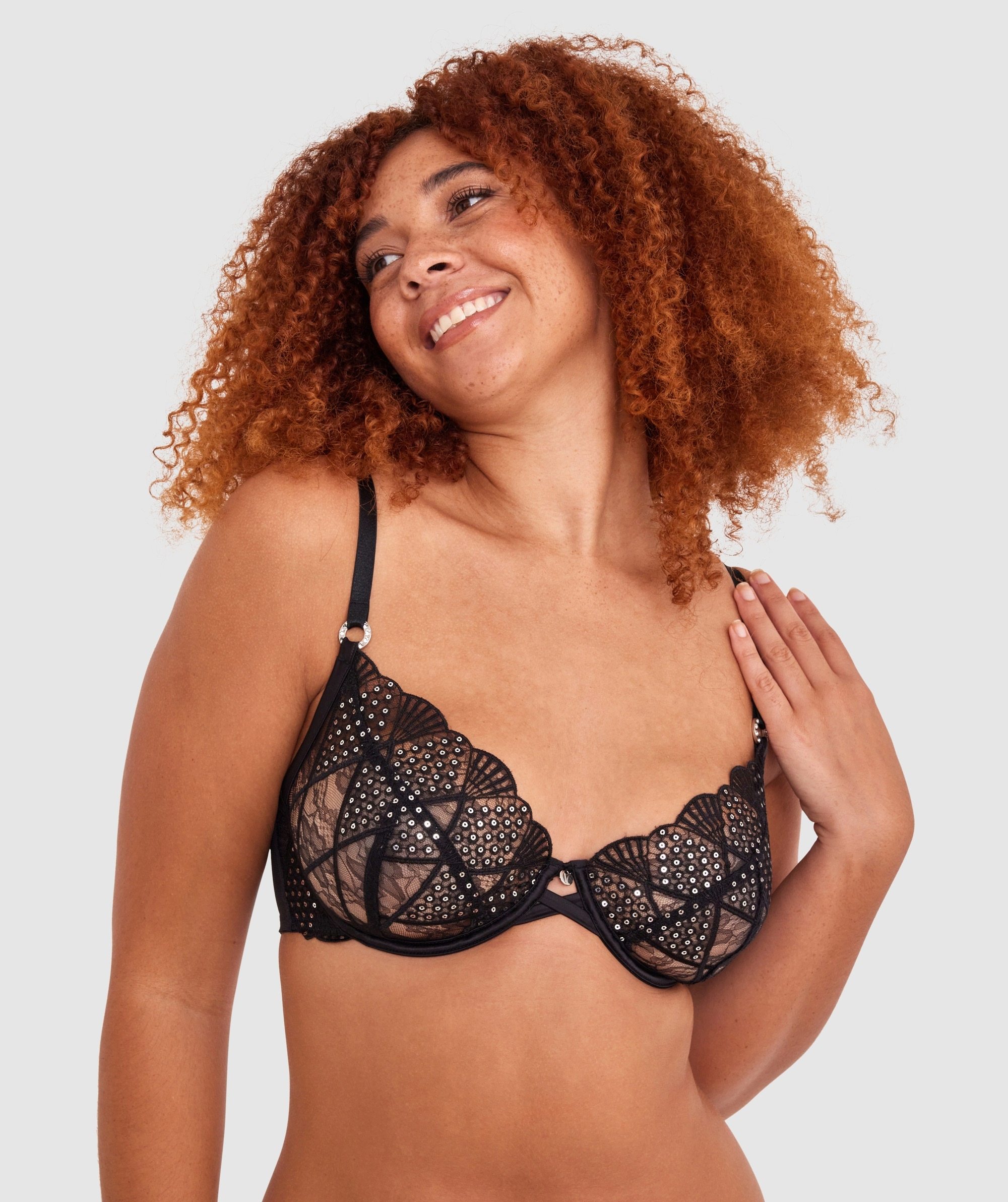 Vamp Regal Underwire Full Cup Bra - Black