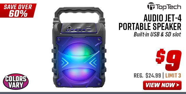 TOP TECH AUDIO Jet-4 Portable Speaker