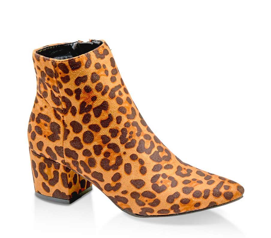 Block Heel Pointed Toe Booties