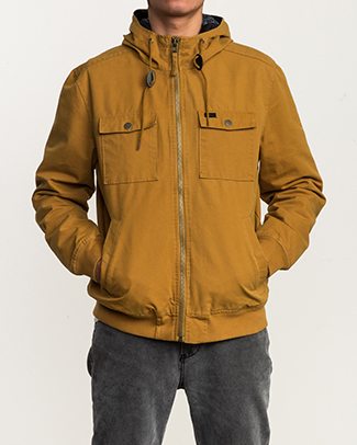 Rvca hooded bomber outlet jacket