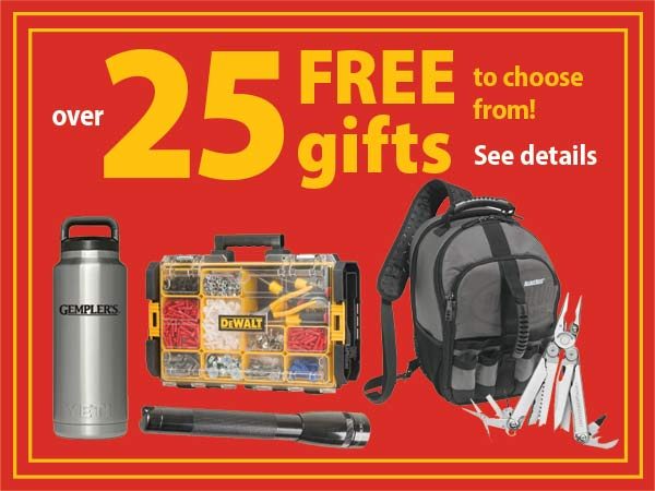 25 free gifts to choose from! See details