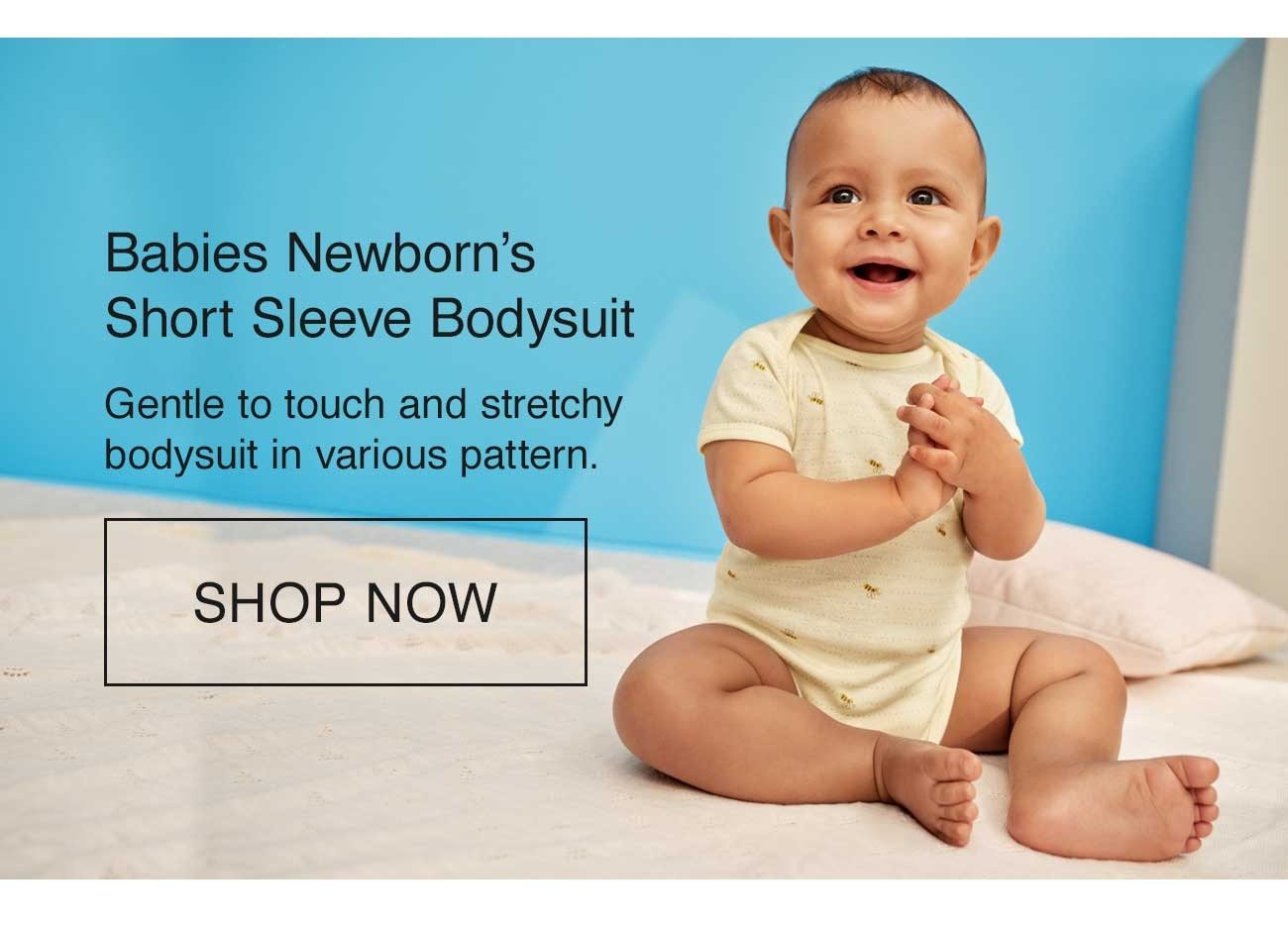 BABIES NEWBORN'S SHORT SLEEVE BODYSUIT