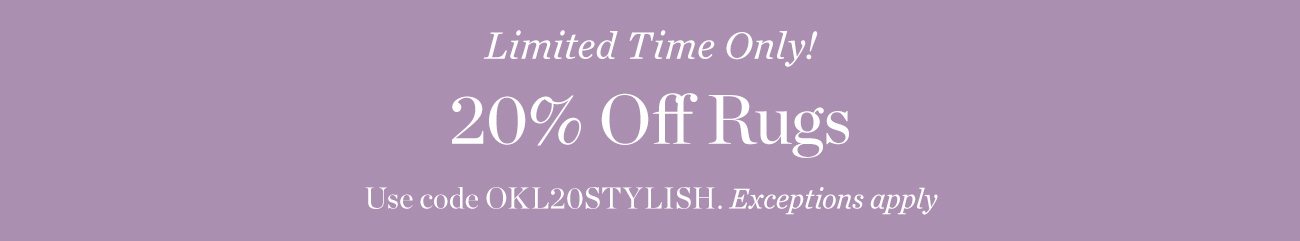 20% off rugs