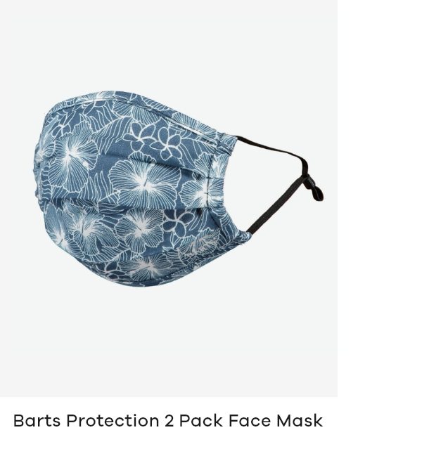 Barts Protection 2 Pack Face Mask