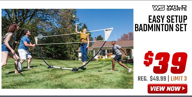 Wild Sports Easy Setup Badminton Set