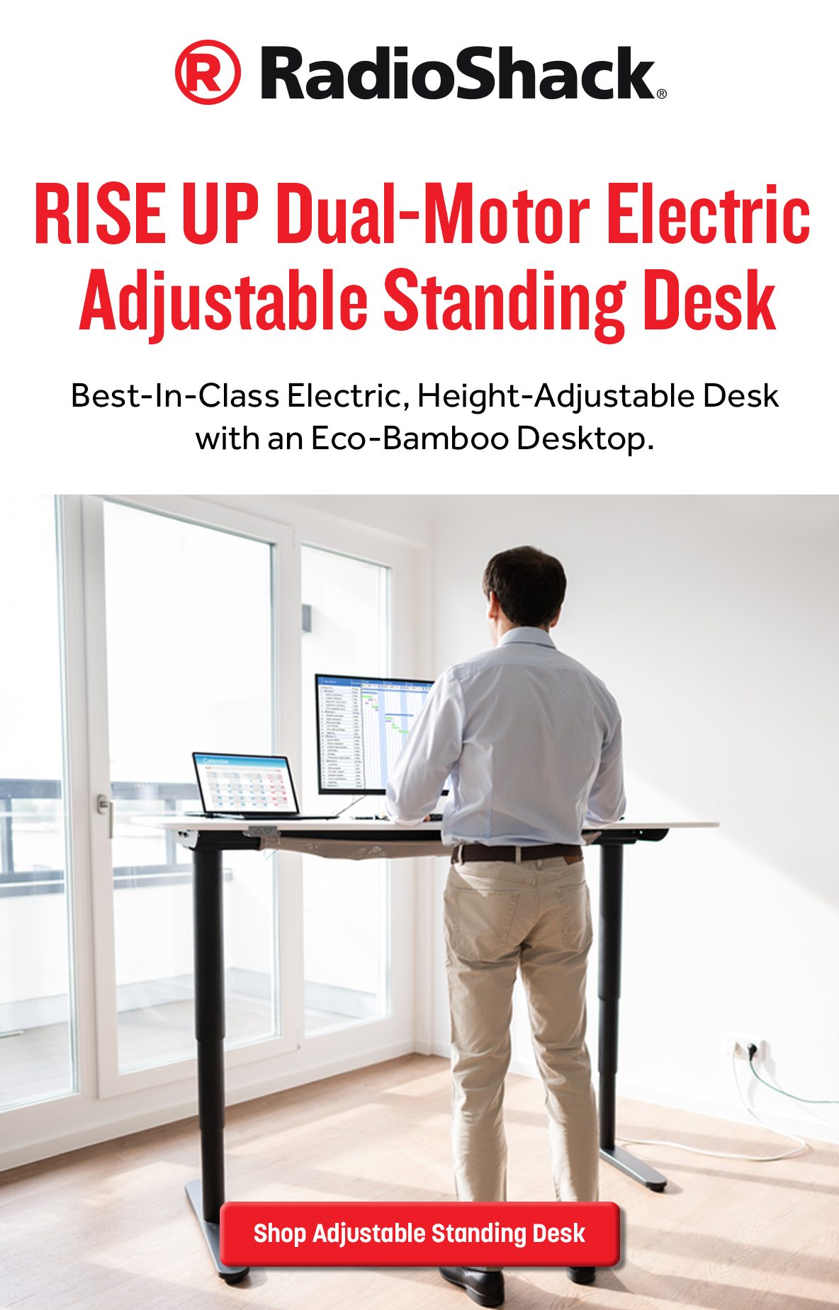 Uncaged Ergonomics RISE UP Dual-Motor Electric Adjustable Standing Desk
