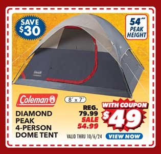 Coleman Diamond Peak 4-Person Dome Tent