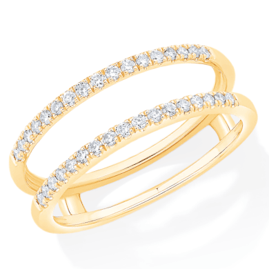 Round-Cut Diamond Enhancer Ring 1/4 ct tw 14K Yellow Gold