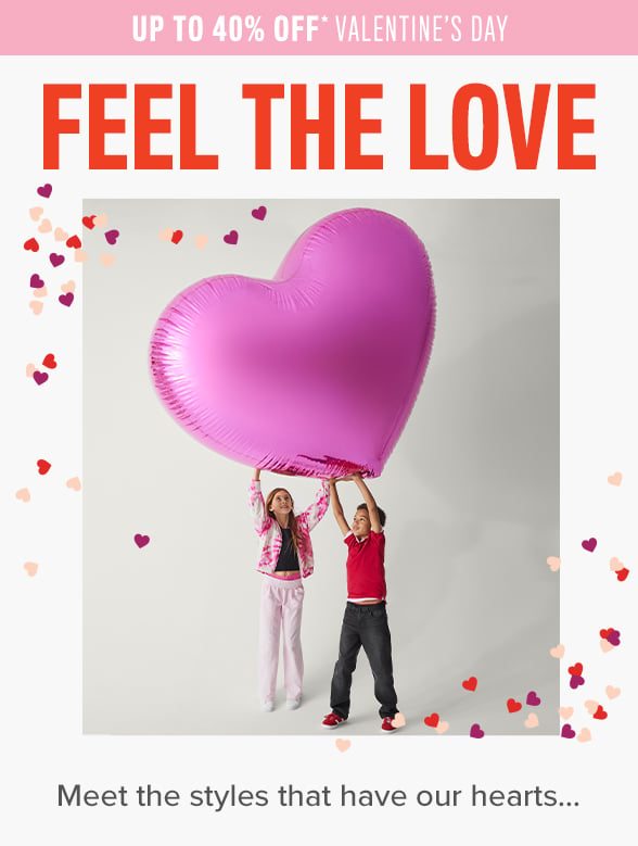 Up to 40% off Valentine's Day