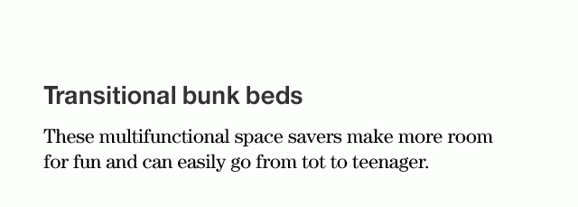 Transitional bunk beds
