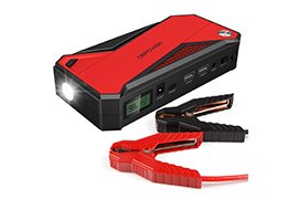 DBPower 600A Peak Portable Car Jump Starter w/ 18,000mAh Portable USB Battery