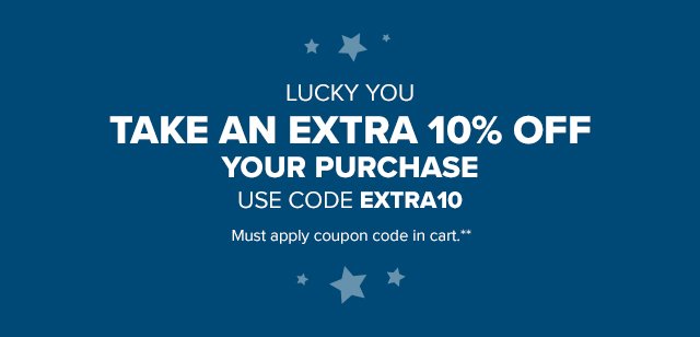 Take an extra 10% off your purchase - use code EXTRA10