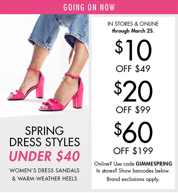 SPRING DRESS STYLES UNDER $40