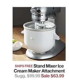 Stand Mixer Ice Cream Maker