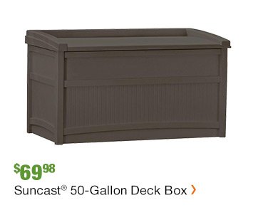 $69.98 Suncast® 50-Gallon Deck Box