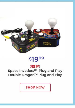 $19.99 Space Invaders(TM) Plug and Play. Double Dragon(TM) Plug and Play. Shop now.