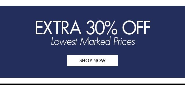 Extra 30% Off Markdowns BB