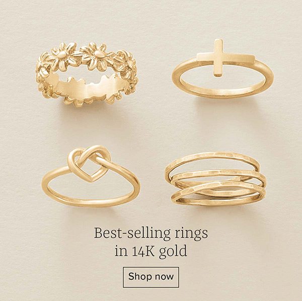 Best-selling rings in 14K gold - Shop now