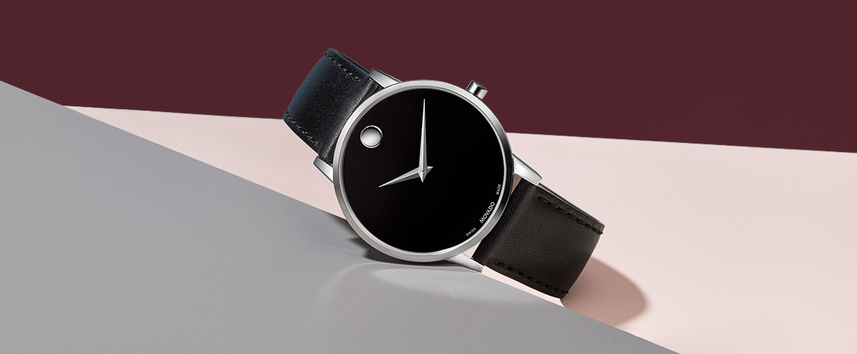 Silver Museum Classic Leather Strap