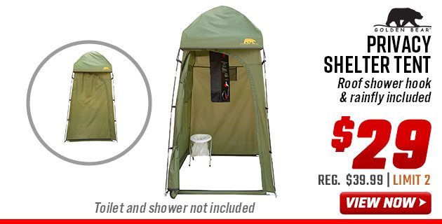 Golden Bear Privacy Shelter Tent