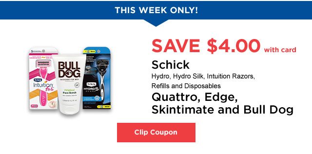 Schick - Clip Coupon