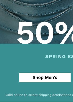 50% off Men's Loafers & Drivers