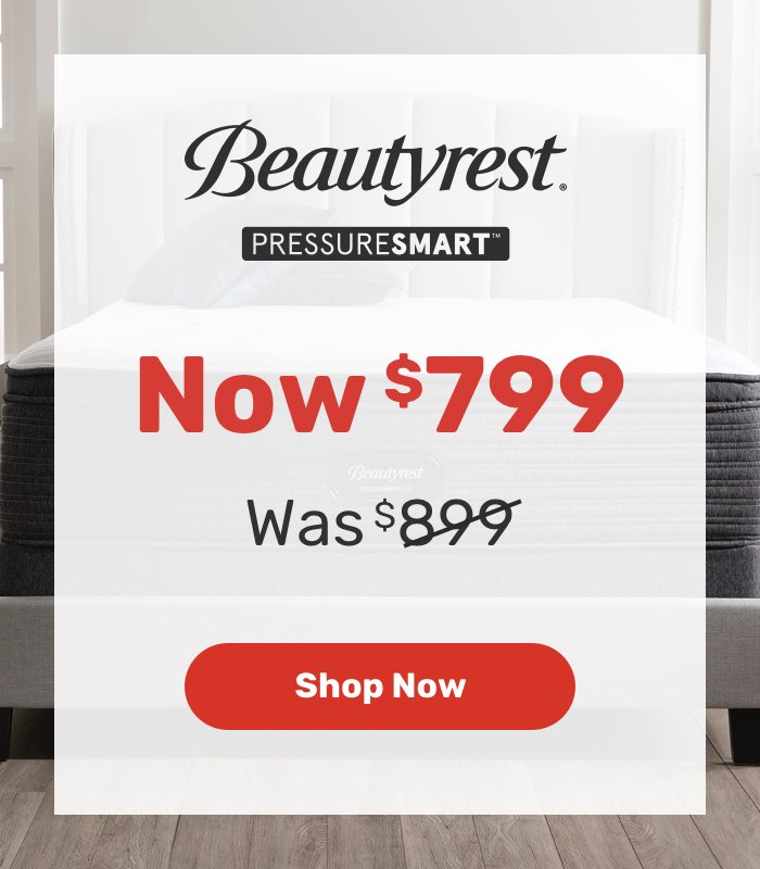Beautyrest PRESSURESMART. Was $899. Now $799. Shop now.