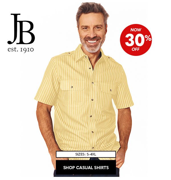 John Blair Short-Sleeve Linen-Look Pilot Shirt