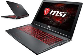MSI GV62 Intel Core i5-8300H Quad-core 15.6 1080p Gaming Laptop w/ 256GB SSD, GeForce GTX 1060 Graphics