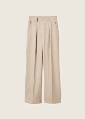 Pleated suit pants