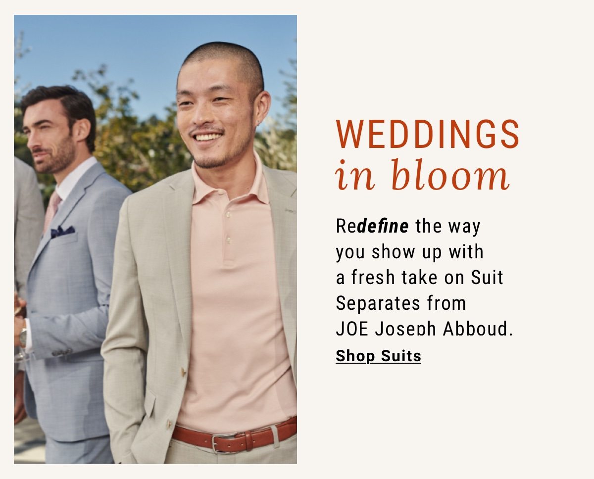 Redefine the way you show up wit a fresh take on suit separates from Joe Joseph Abboud