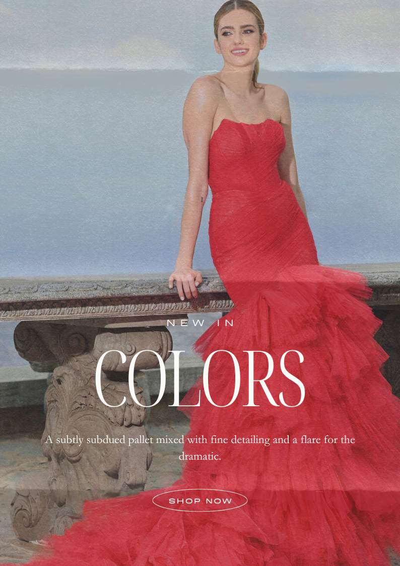 New In from Colors, a subtly subdued pallet with fine detailing and a flare for the dramatic