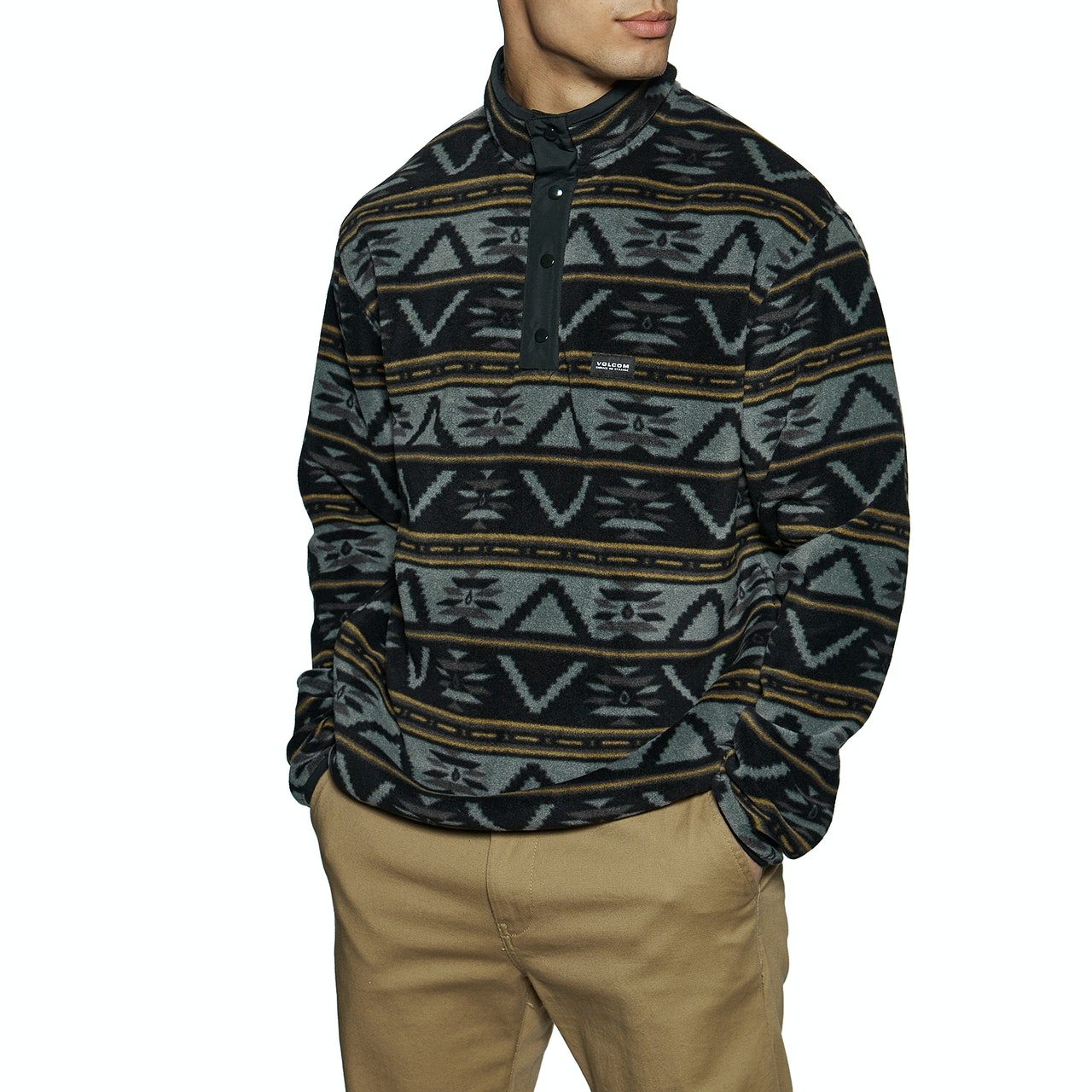Volcom Switch Case Mock-neck Zip Mens Fleece