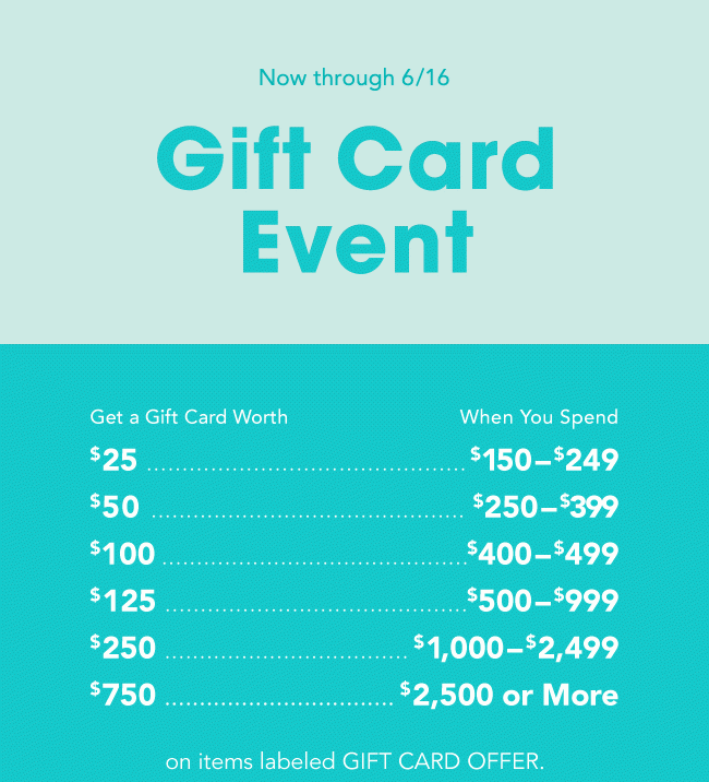 GIFT CARD EVENT