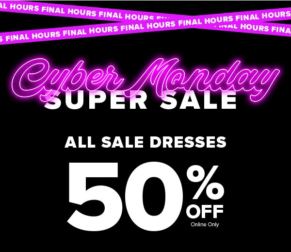 Shop Cyber Monday Sale Dresses