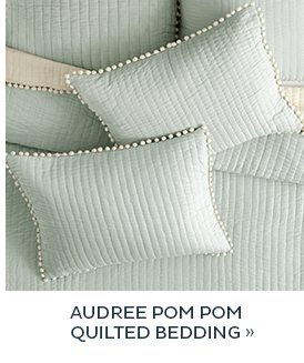 Audree Pom Pom Quilted Bedding